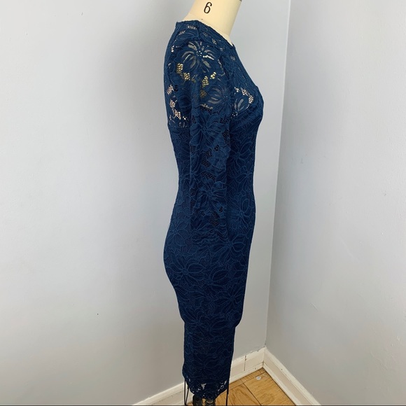 AX Paris Floral Mesh Bodycon Dress - Picture 5 of 8